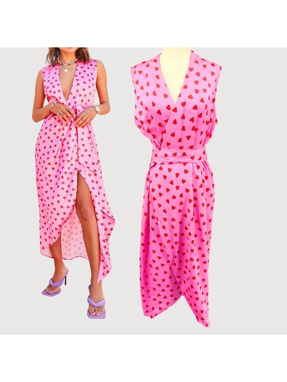 Never Fully Dressed Little Heart Wrap Dress 8